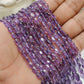 Natural Amethyst Oval Beads – 5x7 to 8x10mm – 16" Strand – Center Drilled for DIY Jewelry