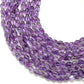 Natural Amethyst Oval Beads – 5x7 to 8x10mm – 16" Strand – Center Drilled for DIY Jewelry