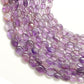 Natural Amethyst Oval Beads – 7x10-8x11mm Mix Sizes – 14" Strand DIY Jewelry Making