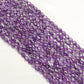 Natural Amethyst Oval Beads – 6x8mm to 7x9mm – 14-Inch Strand – Loose Gemstone for Jewelry Making