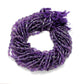 Natural Amethyst Drop Gemstone Beads – Side Drilled for DIY Jewelry Making (Mixed Sizes) 14" Strand