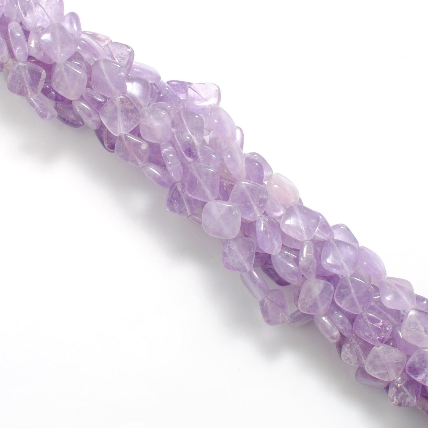 Natural Amethyst Gemstone Beads, 12-mm Cushion Cut, 17-Inch Strand – DIY Jewelry Supplies