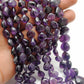 Natural Amethyst Heart Gemstone Beads – 10mm, 14-Inch Strand – DIY Jewelry & Gift Making