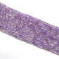 Natural Amethyst Cube Gemstone Beads, 3x5–5x9mm Mixed Size – Center Drilled, 15-Inch Strand for DIY Jewelry Making
