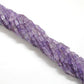 Natural Amethyst Cube Gemstone Beads, 3x5–5x9mm Mixed Size – Center Drilled, 15-Inch Strand for DIY Jewelry Making