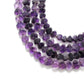 AAA Natural Amethyst Heart-Shaped Beads, 7-12mm Size, 16-Inch Strand, Deep Purple Gemstones for Handmade Jewelry Making