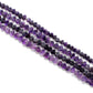 AAA Natural Amethyst Heart-Shaped Beads, 7-12mm Size, 16-Inch Strand, Deep Purple Gemstones for Handmade Jewelry Making