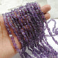 Natural Amethyst Coin Beads – 6-7mm, Center Drilled, 16" Strand DIY Jewelry Making