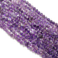 Natural Amethyst Coin Beads – 6-7mm, Center Drilled, 16" Strand DIY Jewelry Making