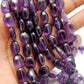 Natural Amethyst Nugget Beads, 8x11–12x18mm Mixed Size – 15-Inch Strand for DIY Jewelry Making