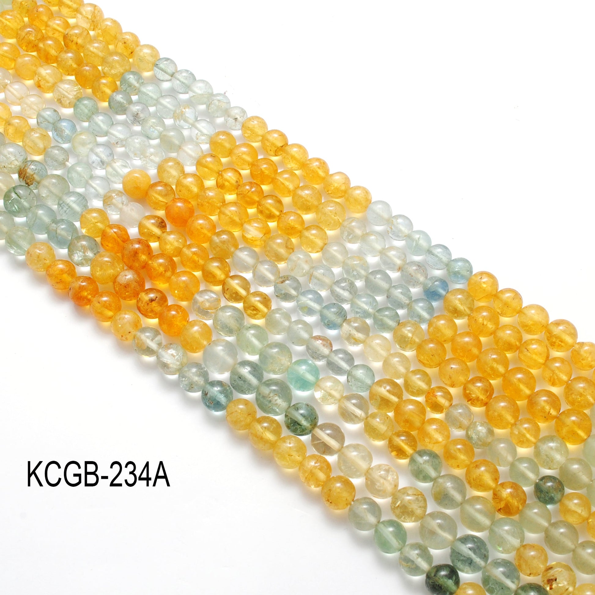 6–7mm aquamarine beads strand, 15-inch, round natural gemstones with A and B design variations, 58 pcs, 22g weight for jewelry making