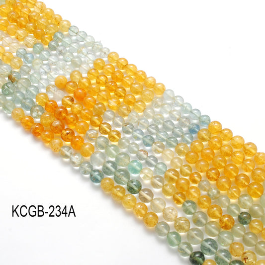 6–7mm aquamarine beads strand, 15-inch, round natural gemstones with A and B design variations, 58 pcs, 22g weight for jewelry making