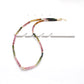 925 Sterling Silver Multi Tourmaline Gemstone Beaded Choker Necklace