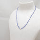 Natural Blue Tanzanite & Pearl Necklace, 925 Sterling Silver, Stylish Beaded Jewelry Gift