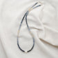 Shaded Blue Sapphire and Pearl Faceted Beaded Necklace, 925 Silver, Gift for Her