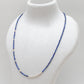 Lapis Lazuli Gemstone Beaded – 925 Silver Necklace