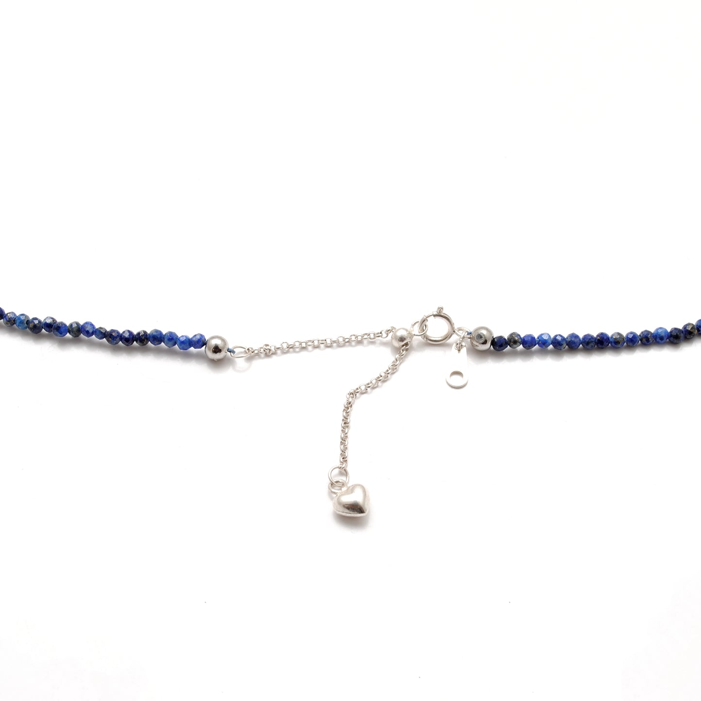 Lapis Lazuli Gemstone Beaded – 925 Silver Necklace