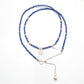 18" Natural Lapis Lazuli & Emerald Necklace – 2mm Faceted Gemstone Beads