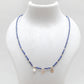 18" Natural Lapis Lazuli & Emerald Necklace – 2mm Faceted Gemstone Beads