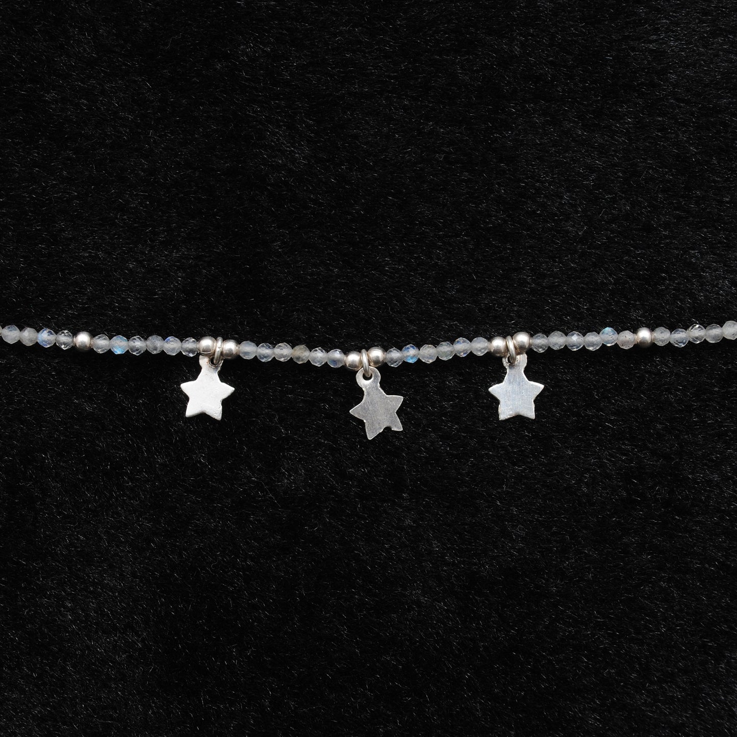 18" Labradorite Necklace – 2mm Faceted Natural Gemstone Beads