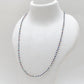 2.5mm Black Spinel Mystic Blue Coated Beaded Necklace – 925 Silver Charm Necklace