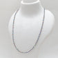 Black Spinel Blue Mystic Coated Silver Beaded Charm Necklace