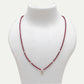 18" Natural Ruby Necklace – 2.40mm Faceted Gemstone Beads