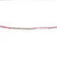 18" Natural Pink Tourmaline Beaded Necklace – 2mm Faceted Gemstone Beads