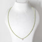 Peridot Rondelle Beaded Necklace 2mm