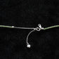 Peridot Rondelle Beaded Necklace 2mm