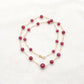 Natural Ruby Ball Beads 18k Gold Necklace