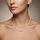 925 Sterling Silver Opal & Freshwater Pearl Beaded Necklace,