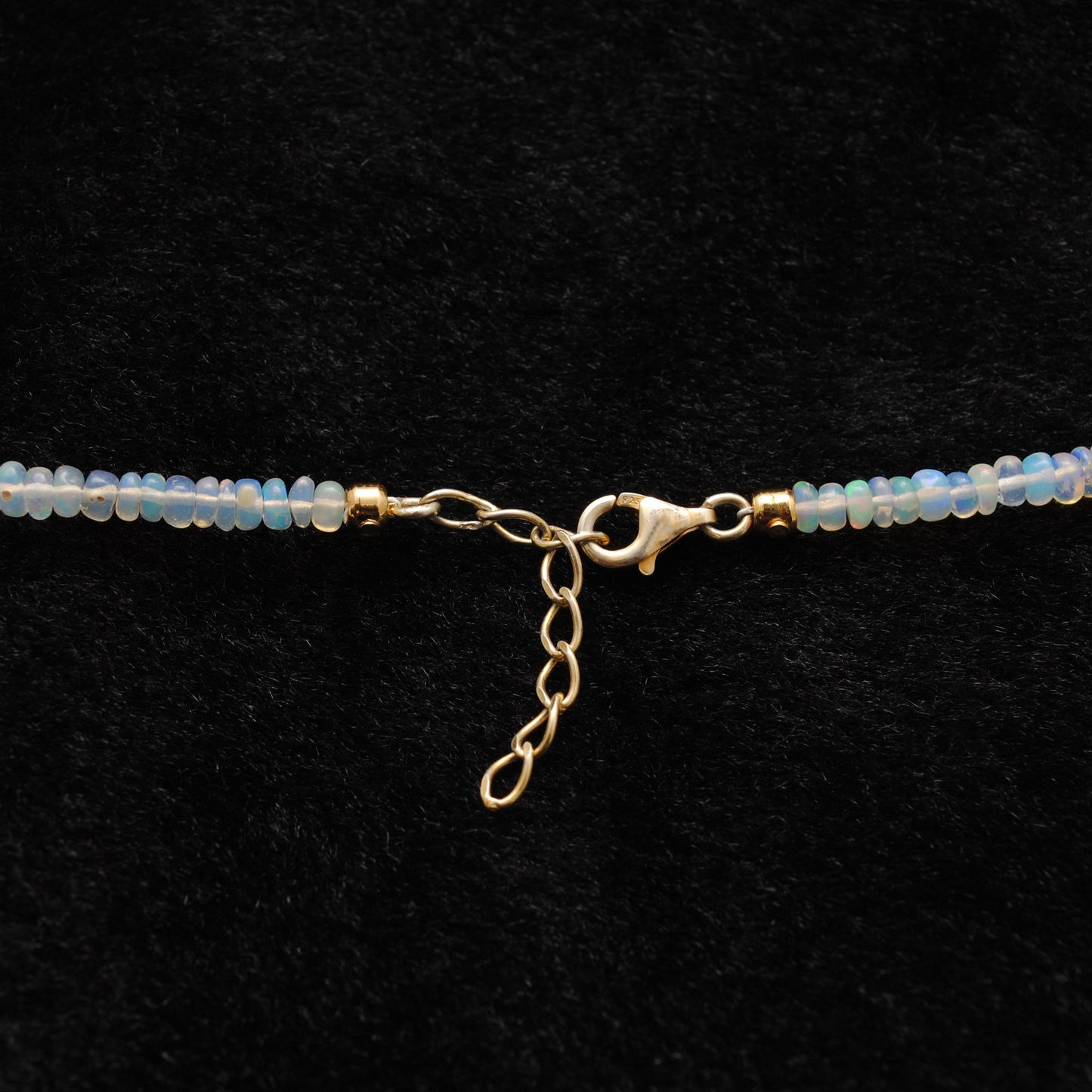 925 Sterling Silver Opal & Freshwater Pearl Beaded Necklace,