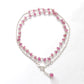 5mm Ruby Beaded Necklace – Faceted Rondelle Gemstones on 925 Sterling Silver