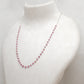 5mm Ruby Beaded Necklace – Faceted Rondelle Gemstones on 925 Sterling Silver