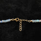 Ethiopian Opal Beaded Necklace – 18" Sterling Silver Choker with Rose Cut Diamond Pendant