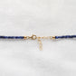 Sterling Silver Blue Sapphire & Rose Cut Diamond Necklace