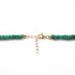 Emerald Rondelle Beads 18k Gold Plated Pearl & Blue Sapphire Beaded Necklace