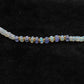 18" Ethiopian Opal & Tanzanite Necklace – 3.5-4.5mm Faceted Rondelle Beads
