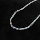 925 Sterling Silver Gold-Plated Ethiopian Opal & Tanzanite Beaded Necklace