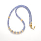 Faceted Tanzanite Ethiopian Opal Gold Plated Necklace