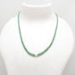 Natural Emerald Beaded Necklace – Micro-Faceted Beads, 925 Silver with Gold Finish