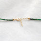 18" Natural Emerald & Pearl Beaded Necklace – 2.5–4mm Emerald with 6mm Pearl