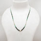 18" Natural Emerald & Pearl Beaded Necklace – 2.5–4mm Emerald with 6mm Pearl