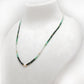 18" Natural Emerald & Pearl Beaded Necklace – 2.5–4mm Emerald with 6mm Pearl