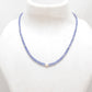 Tanzanite With Fresh water Pearl 925 Silver Necklace