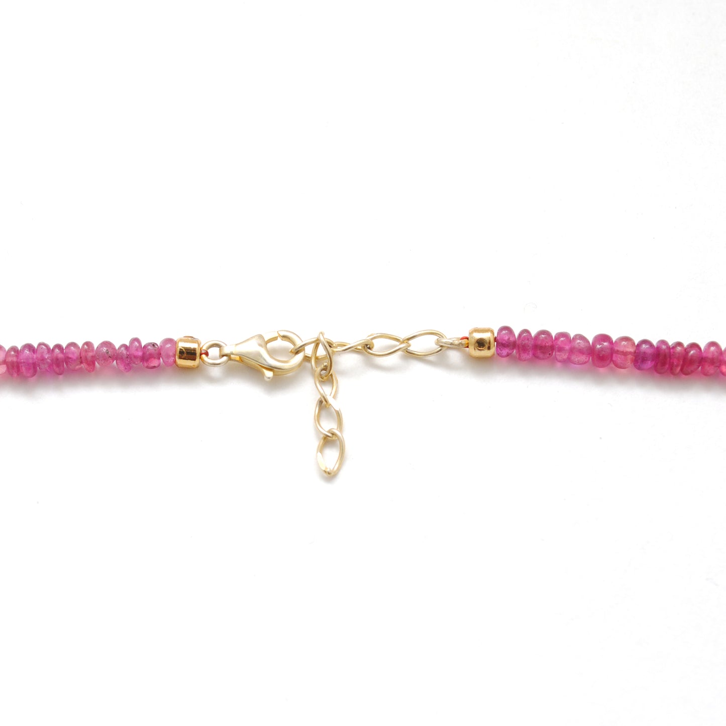 925 Sterling Silver Natural Ruby & Polki Diamond – 20-Inch Necklace