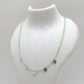 18" Natural Prehnite Beaded Necklace – 2.5mm Faceted Gemstone Beads