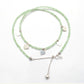 18" Natural Prehnite Beaded Necklace – 2.5mm Faceted Gemstone Beads