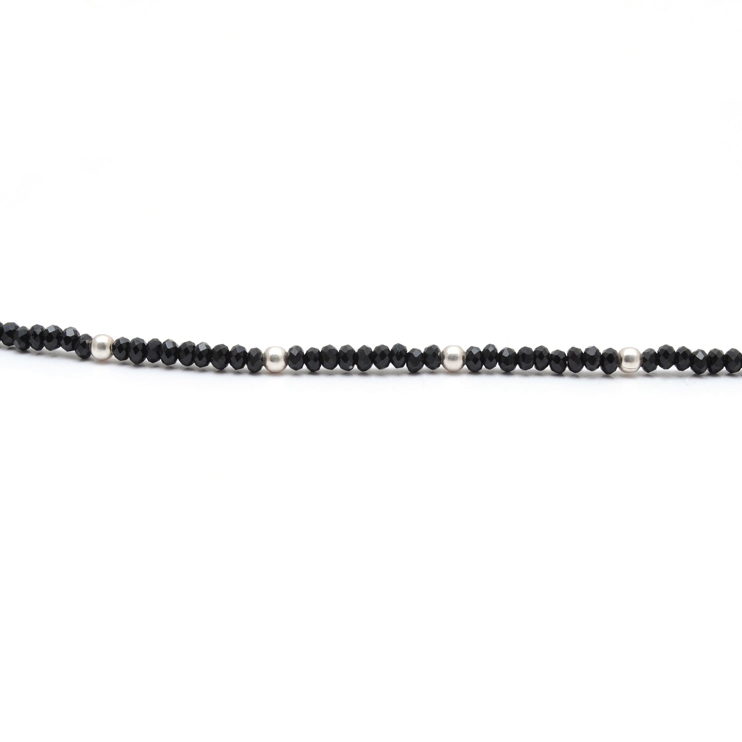 Natural Black Spinel Beaded Women Necklace